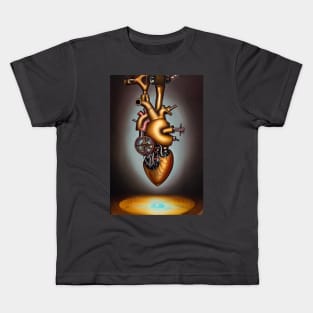 Steampunk mechanical heart Kids T-Shirt